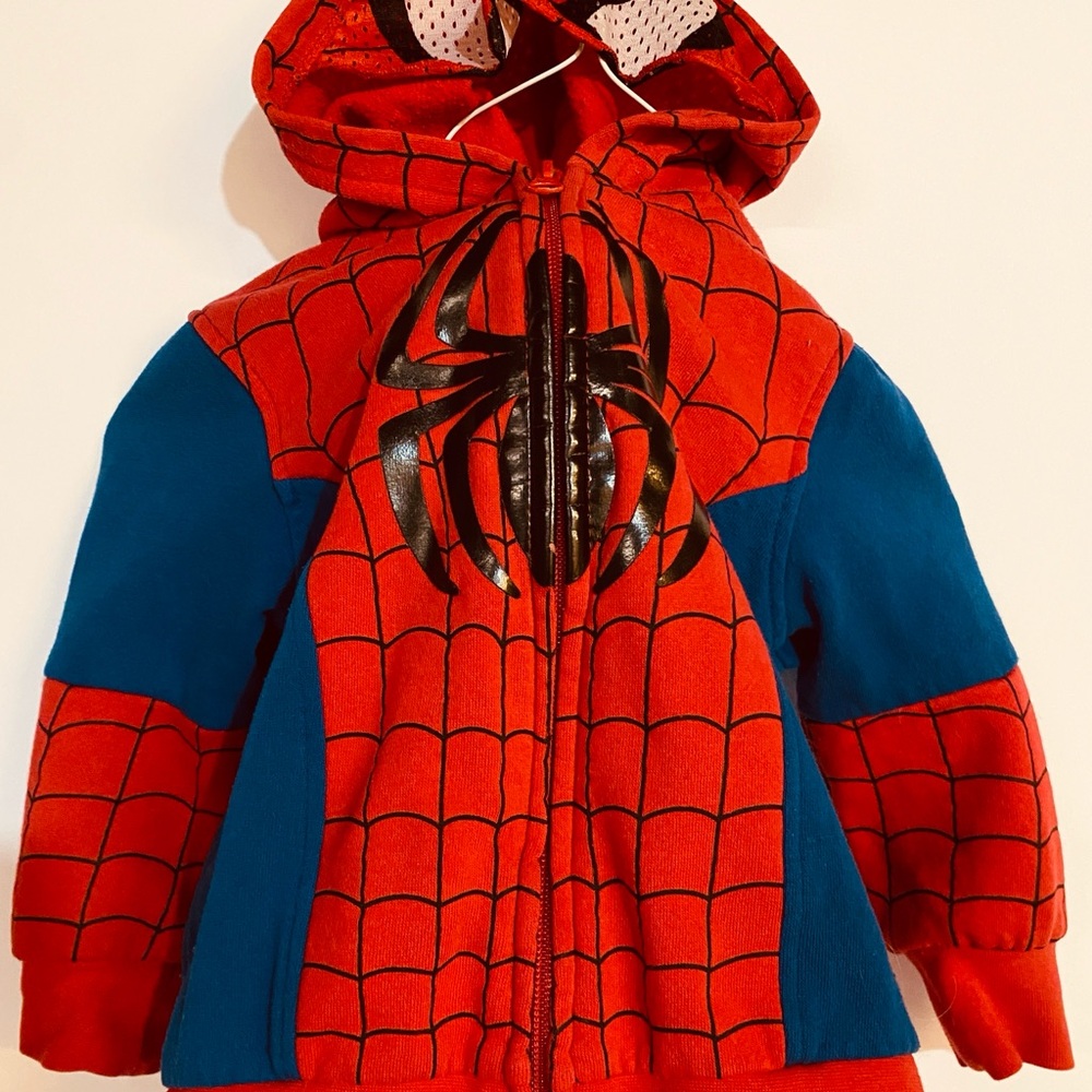 Originalal Spider Man kids Jacket with face mask and pockets